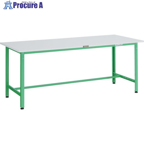 TRUSCO 軽荷重作業台(300kg)AE型 1500X900XH740 基本タイプ ヤンググリーン色 RAE-1509 YG 1台 ■▼467-2003