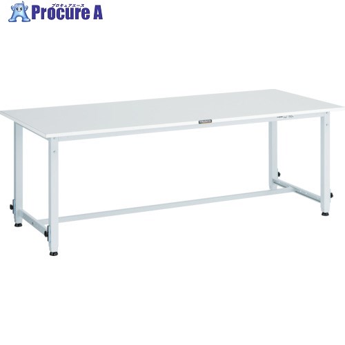 TRUSCO 軽掛け目御役目台高さ自然調整式(150kg)AEM型 1800X600XH650～950 基本原則手合い 白いこと色 RAEM-1860 W 1台 ■▼467-2551 はしご・作業台-花・ガーデン・DIY-作業台