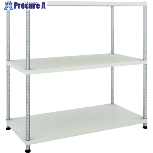 TRUSCO スチールラック フェニックスラック 1200X600 3段 W色 抗菌粉体塗装 PER-4463-W 1台 ■▼484-4858 27,912円