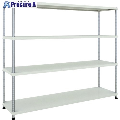 TRUSCO スチールラック フェニックスラック 1800X450 4段 W色 抗菌粉体塗装 PER-5644-W 1台 ■▼484-5234 |プロキュアエース