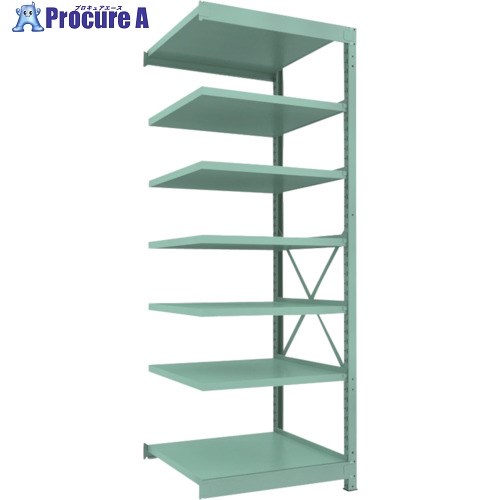 TRUSCO 中量ボルト式棚 R3型 W900×D870×H2400 7段 連結 R3-8397B (W900XD900XH2400 7ダン) 1台 ■▼504-8702
