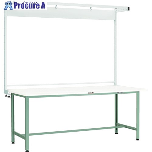 TRUSCO 軽荷重作業台(300kg)AE型 900X600XH1948(全高) ツールハンガー付 ホワイト色 RAE-0960THNW 1台 ■▼770-2507