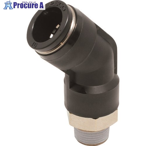 PISCO ワンタッチあと取り チューブフィッティング 45°エルボ PLH16-03 10個 ■▼809-5218 【貨物輸送都度積もり書き】
