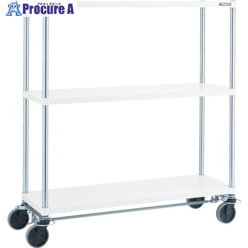 TRUSCO スチールラック フェニックスラック 1200X600 U車輪4輪S付 W色 抗菌粉体塗装 PER-3463-U125-B4-W 1台 ■▼819-4998 ｜プロキュアエース 38,126円