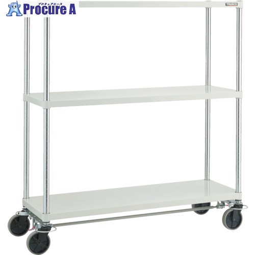 TRUSCO スチールラック フェニックスラック 1500X600 U車輪4輪S付 W色 抗菌粉体塗装 PER-4563-U125-B4-W 1台 ■▼819-5001 ｜プロキュアエース