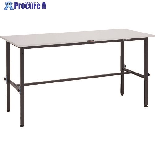 TRUSCO 軽掛け目御役目台高さ自然調整式(150kg)AEM型 1500X600XH650～950 基本理念印字機 うす暗い薄墨色色 RAEM-1560 DG 1台 ■▼868-8742