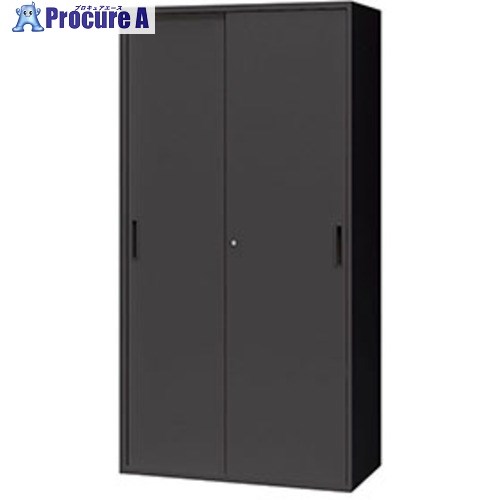 NAIKI スチール引違い書庫(2枚扉) CW型収納庫(ブラックタイプ) CW-0918H-BB 1台 ■▼681-4886 ※個人宅様送り不可|プロキュアエース