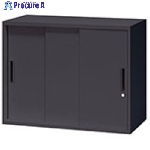 NAIKI スチール引違い書庫(3枚扉) CWS型収納庫(ブラックタイプ) CWS-0907H3-BB 1台 ■▼681-5048 ※個人宅様送り不可