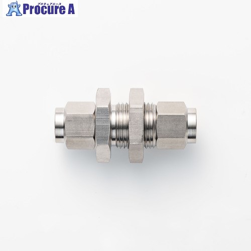 潤工社 ステンレス継手 隔壁ユニオン 6×4mm PUS-6X4-SUS 10個 ■▼572-9159 【送料都度見積】