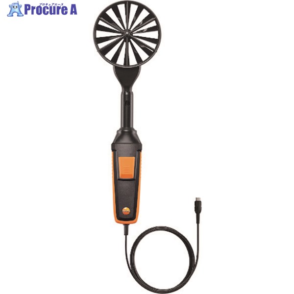 TESTO 100mmベーン式風速プローブ 有線ハンドル付き(testo400/440用) 0635 9432 1台 ■▼127-2561 【送料都度見積】