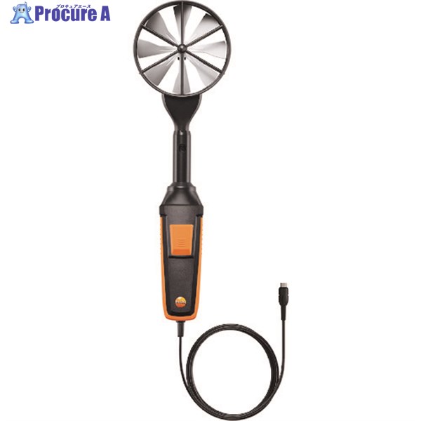 TESTO 高感度100mmベーン式風速プローブ 有線ハンドル付き(testo400/440用) 0635 9372 1台 ■▼127-2592