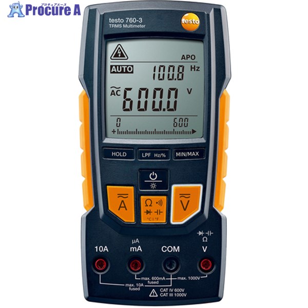TESTO デジタルマルチメーター testo 760-3 0590 7603 1台 ■▼657-3684 【貨物輸送都度積もり書き】