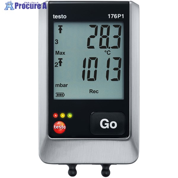 TESTO 温湿度・気圧ロガNTC・静電容量式外付各2ch＋気圧1ch TESTO176P1 1台 ■▼817-3461