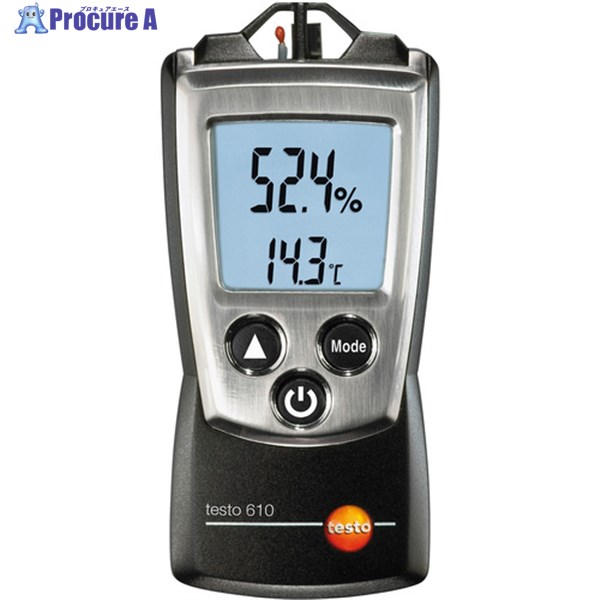 TESTO 温湿度計 testo 610 体温・湿度目盛り調整書きもの付 0560 0610X1001X2004 1台 ■▼688-6012 【貨物輸送都度積もり書き】