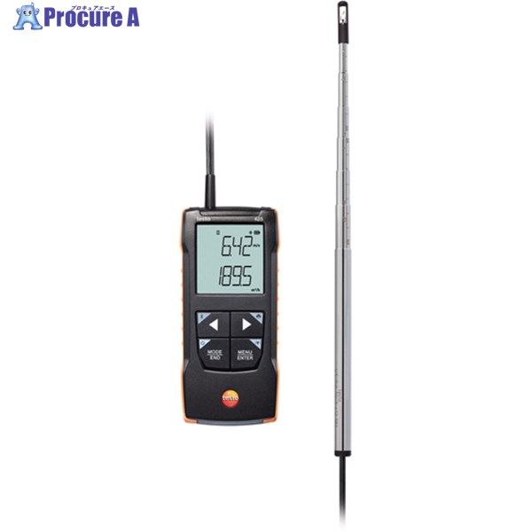 TESTO 熱線式風速計 testo 425 風速・温度校正書類付(無記名) 0563 0425X3011X1001 Z 1台 ■▼688-6759 ｜プロキュアエース
