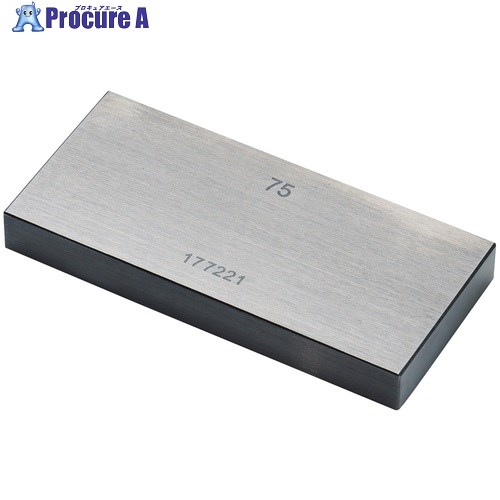 SK 鋼ブロックゲージ 0級相当品 75.00mm GB0-7500 1個 ■▼237-3512 【送料都度見積】|プロキュアエース