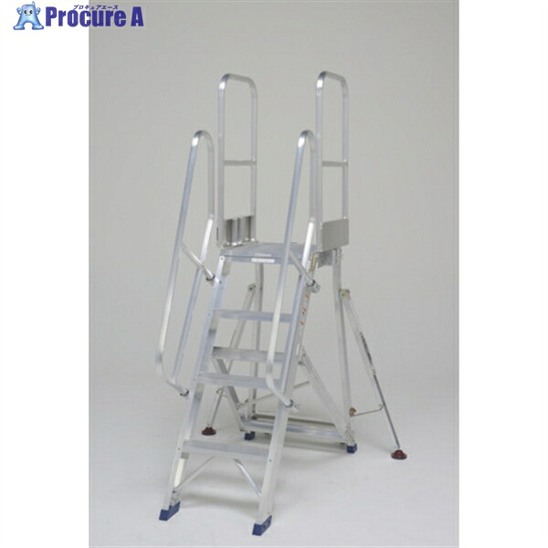 PiCa 折りたたみ式作業台 階段両手すり天板二方 DXR-TE1 1S ■▼496-3831 【送料都度見積】