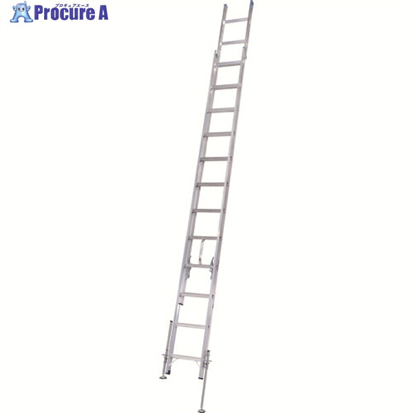 PiCa 脚アジャスト式2連掛けはしごLYS型 レベルラダー 全長4.26～7.62m LYS-77 1台 ■▼161-1020