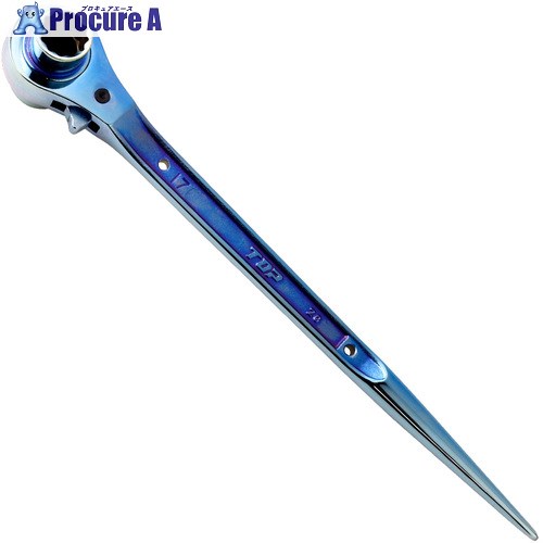 TOP 両口ラチェットレンチ イオンプレーティング青碧 RM-17X21N-ST-B 12丁 ■▼711-5513 【貨物輸送都度積もり書き】