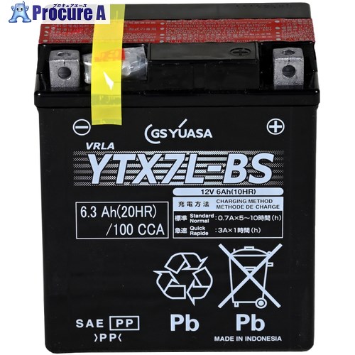 スーパー工業 バッテリ YTX7L-BS 040004871 1個 ■▼707-2810 【送料都度見積】｜プロキュアエース