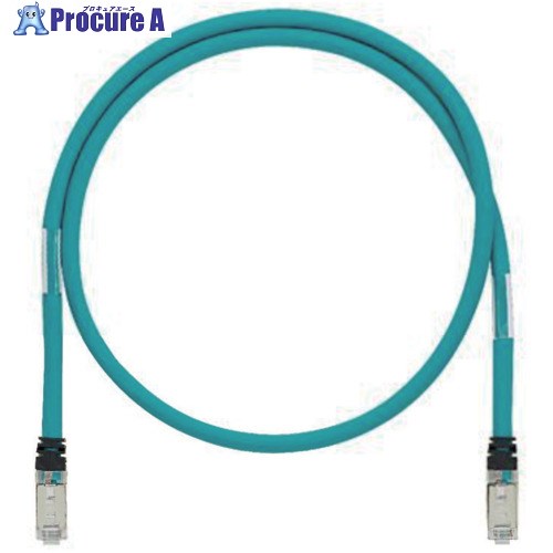 PANDUIT CAT5E 高ノイズ対応産業用LANケーブル 緑青 0.3m ISTPHCH0.3MTL 10本 ▼704-8954