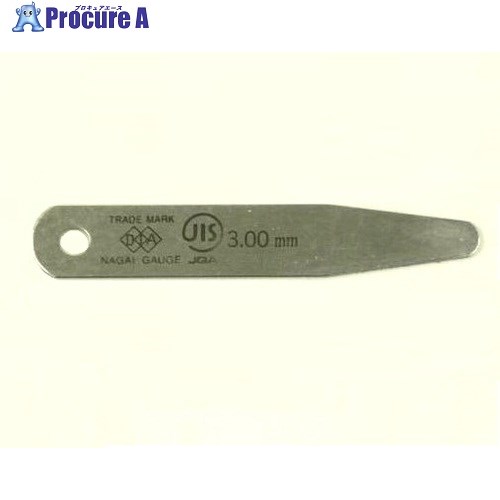 DIA JIS規格すきまゲージリーフ 3.00X75B型 75B3.00 (3.00X12.7X75MM) 1個 ■▼838-0688 【送料都度見積】｜プロキュアエース