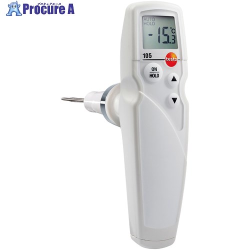 TESTO 食料雑貨類用真っただ中気温計 testo 105 気温計 真っただ中気温プローブ付き添い人 0563 1051 1台 ■▼657-5309 【貨物輸送都度積もり書き】
