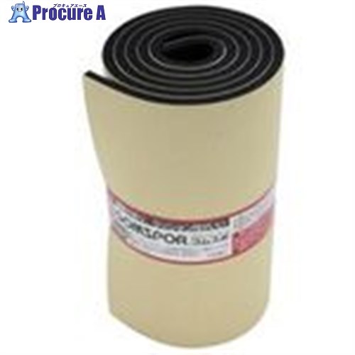 イノアック ゴムスポンジロールへばり着く付 厚さ5MM 幅150MM 黒 N14-5150MT  BK 60ROL ■▼710-5881