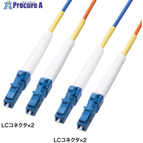 SANWA コード集合型光ファイバケーブル シングルモード、LC×2-LC×2、150m HKB-CSLCLC1-150 1本 ■▼690-6288 ※個人宅様送り不可|プロキュアエース