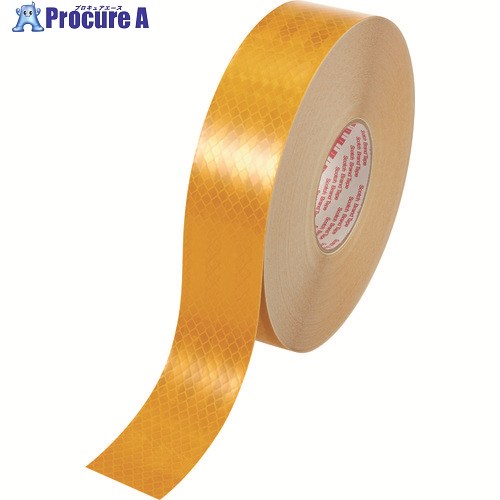 3M 軟らかいプリズム照りかえし腰かけ 50mm×45.7m 黄味がかった 3311FP50X45.7 1巻 ▼829-3635