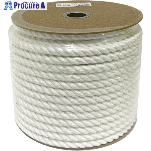 ユタカメイク ロープ ポリエステルロープ ドラム巻 12mm×45m PRS-N6 1巻 ■▼709-0396 【送料都度見積】