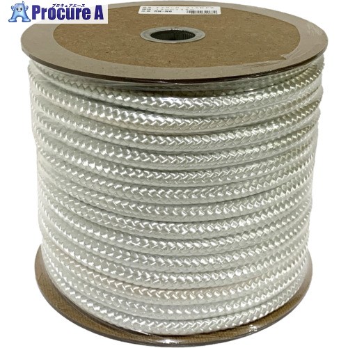 ユタカメイク ロープ ナイロンロープ16打ドラム巻 12mm×45m PRN-N6 1巻 ■▼709-1891 【送料都度見積】