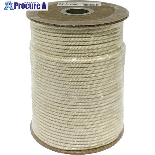 ユタカメイク ロープ 綿金剛打ロープドラム巻 5mm×100m PRCX-N9 1巻 ■▼709-1900 【送料都度見積】