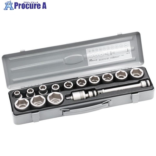 TONE インパクト用ソケットセット(樹脂トレー付) 15pcs 差込角12.7mm NV4132 1S ▼387-6772 ●YA513｜プロキュアエース