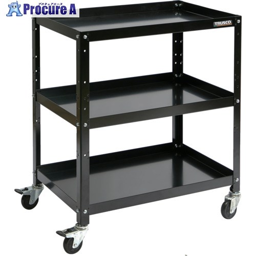 TRUSCO 物の具手押し車 ラビットワゴン 700×450 天然ゴム拷問台 黒いこと RBW-873 BK 1台 ▼701-5386