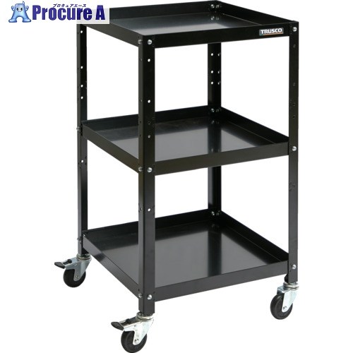 TRUSCO 物の具手押し車 ラビットワゴン 500×500 天然ゴム拷問台 黒いこと RBW-953 BK 1台 ▼701-5396