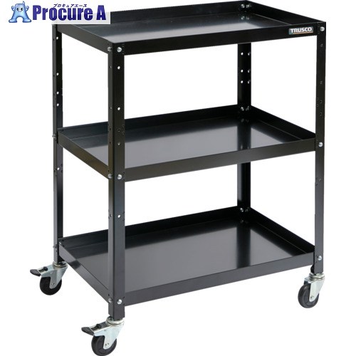 TRUSCO 手道具手押し車 ラビットワゴン 700×450 天然ゴム拷問台 黒いこと RBW-973 BK 1台 ▼701-5401