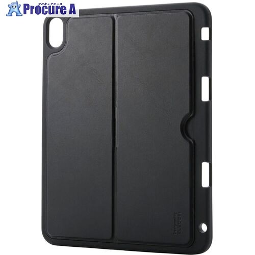 ELECOM iPad11インチ A16用ソフトケース スタンド付き Apple Pencil収納 ブラック TB-A25RUCSTBK 1個 ■▼703-3461