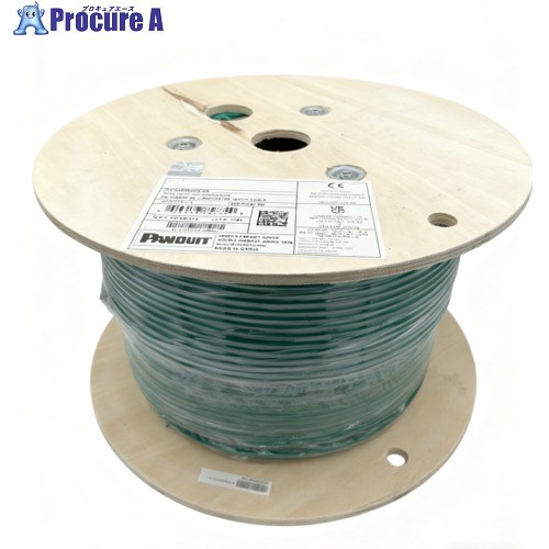 PANDUIT 種目6AUTP有線テレビ 緑 PUC6AHD04GR-EG 6.2mm×305m PUC6AHD04GR-EG 1巻 ■▼707-8567 【貨物輸送都度積もり書き】