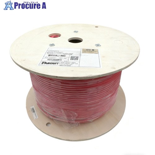 PANDUIT 種目6AUTP有線テレビ 赤 PUC6AHD04RD-EG 6.2mm×305m PUC6AHD04RD-EG 1巻 ■▼707-8571 【貨物輸送都度積もり書き】