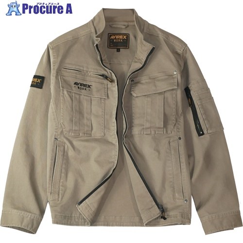 クロダルマ AVIREX[[R上]]-WORK- ワークジャケット サンドストーン 3L AV405-201-3L 1着 ■▼709-3571 【送料都度見積】｜プロキュアエース