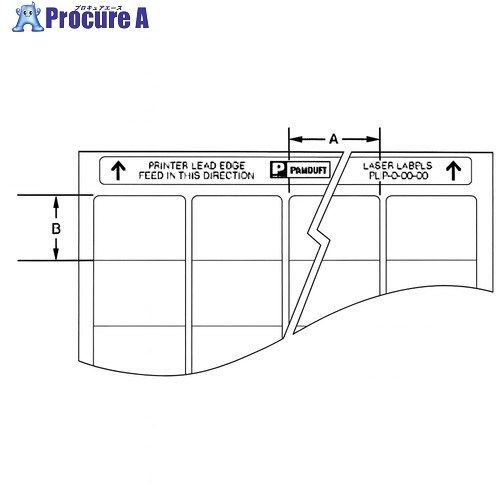 PANDUIT 熱転写印刷人用構成要素付け紙 12.7×11.2 白 10000枚入り口・入口 C050X044KBT 1組 ■▼731-0544 【貨物輸送都度積もり書き】