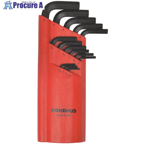 BONDHUS ボールポイント・L-レンチ ロング セット15本組(1.27-10mm) BLX15M 1S ▼810-8002