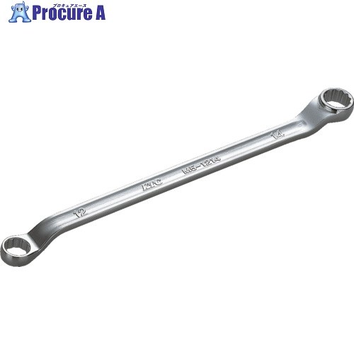 KTC M5-4146-F 45°×6°ロングメガネレンチ(裏張り付) M5-4146-F 1個 ■▼382-0584 【貨物輸送都度積もり書き】