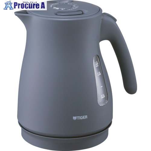 TIGER 蒸気レス電気ケトル ナイトブラック 1.2L PCV-A120KN 1台 ▼680-4879
