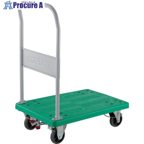 TRUSCO 樹脂製運搬車 グランカート 固定 4輪リングストッパー付 均等荷重300kg TP-802JKRS-4 1台 ▼856-4220