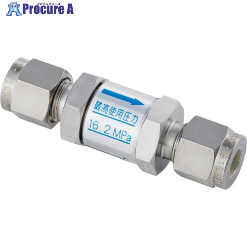 Fujikin SUS鋼製ラインチャッキバルブ_16.2MPa_FUCL-915 FUCL-915-6.35-0.07-CR 1個 ■▼654-1376 【送料都度見積】