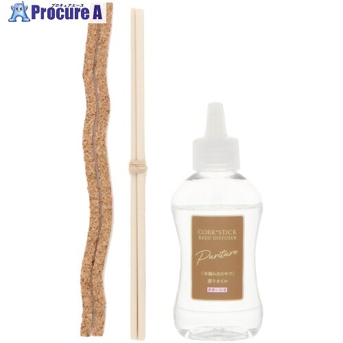 アース 芳香剤 Sukki-ri！CORK＋STICK-Puriture-「木漏れ日の中で」つめかえ 590411 20箱 ■▼698-9320 【送料都度見積】｜プロキュアエース