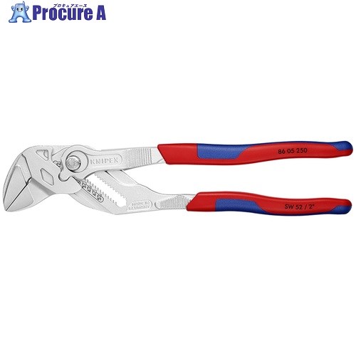 KNIPEX プライヤーレンチ コンフォートハンドル クロムメッキ クロムメッキ 250mm 8605-250 1丁 ▼446-9291 10,205円