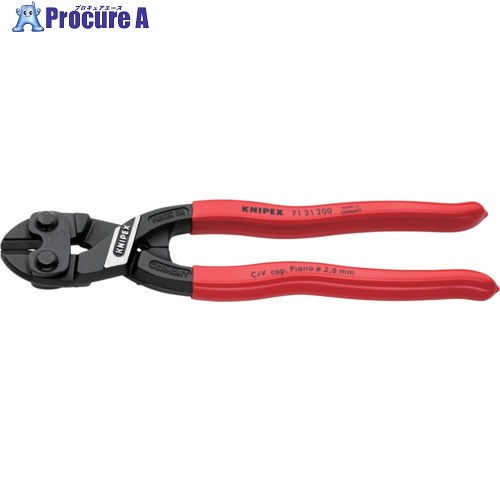 KNIPEX 【SB】200mm ミニクリッパー リセス付 プラスチックハンドル(SB展示販売パッケージ仕様) 7131-200SB 1丁 ▼700-2110